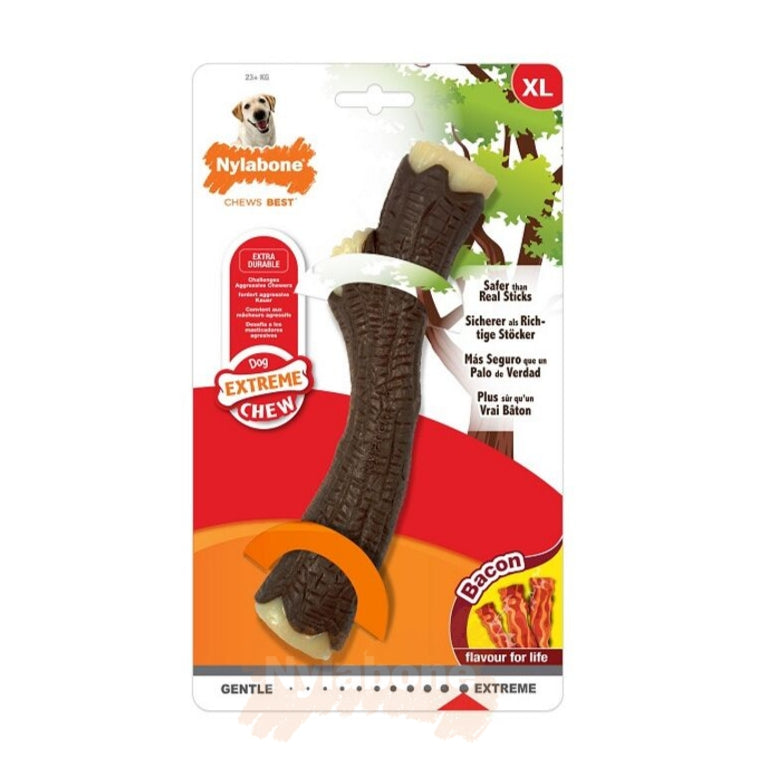 Nylabone Bacon Extreme Wooden Stick Chew X-Large