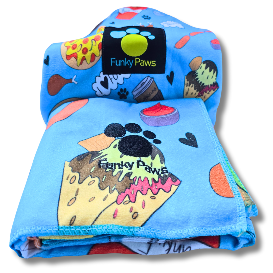 Dog Towel - Funky Foodie