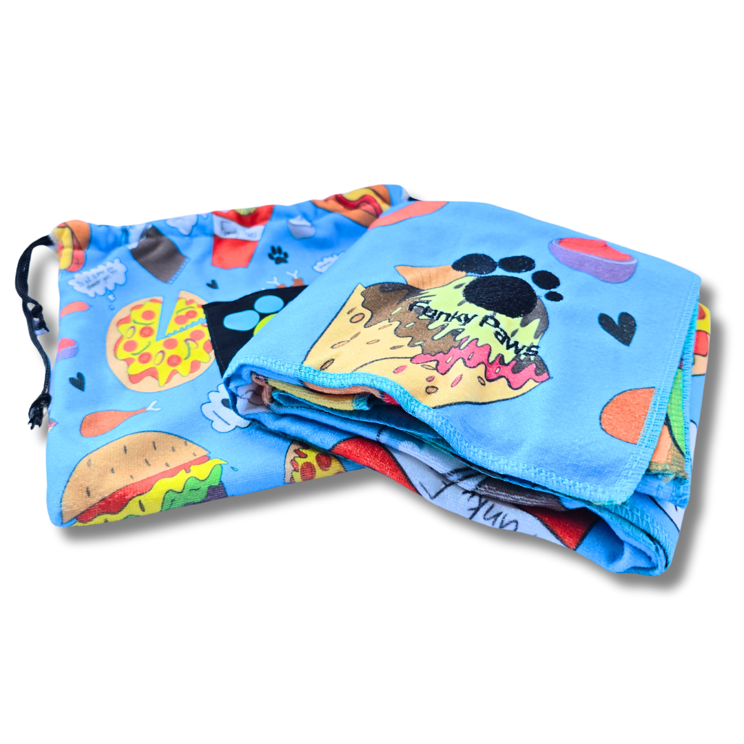 Dog Towel - Funky Foodie