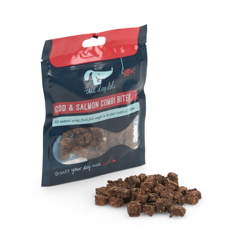 Dog Deli Cod&Salmon Combi Bites Dog Treats 60g | Funky Paws Co