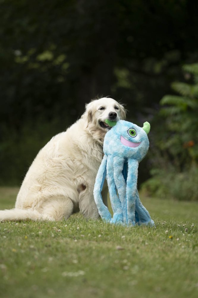 Petface Buddies Alien Octopus Plush Dog Toy Large - size guide | Funky Paws Co