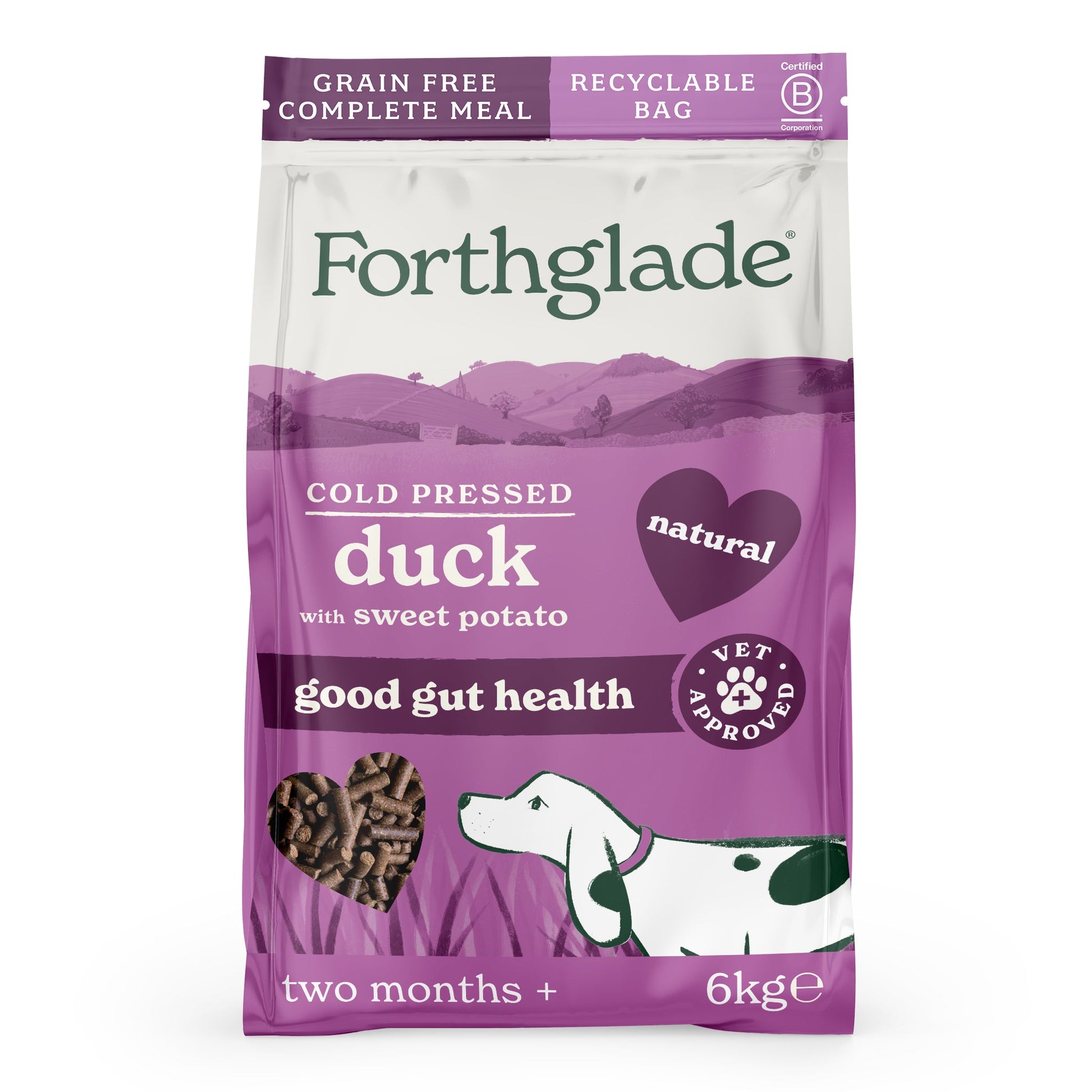 Forthglade Cold Pressed Duck grain-free dry dog food