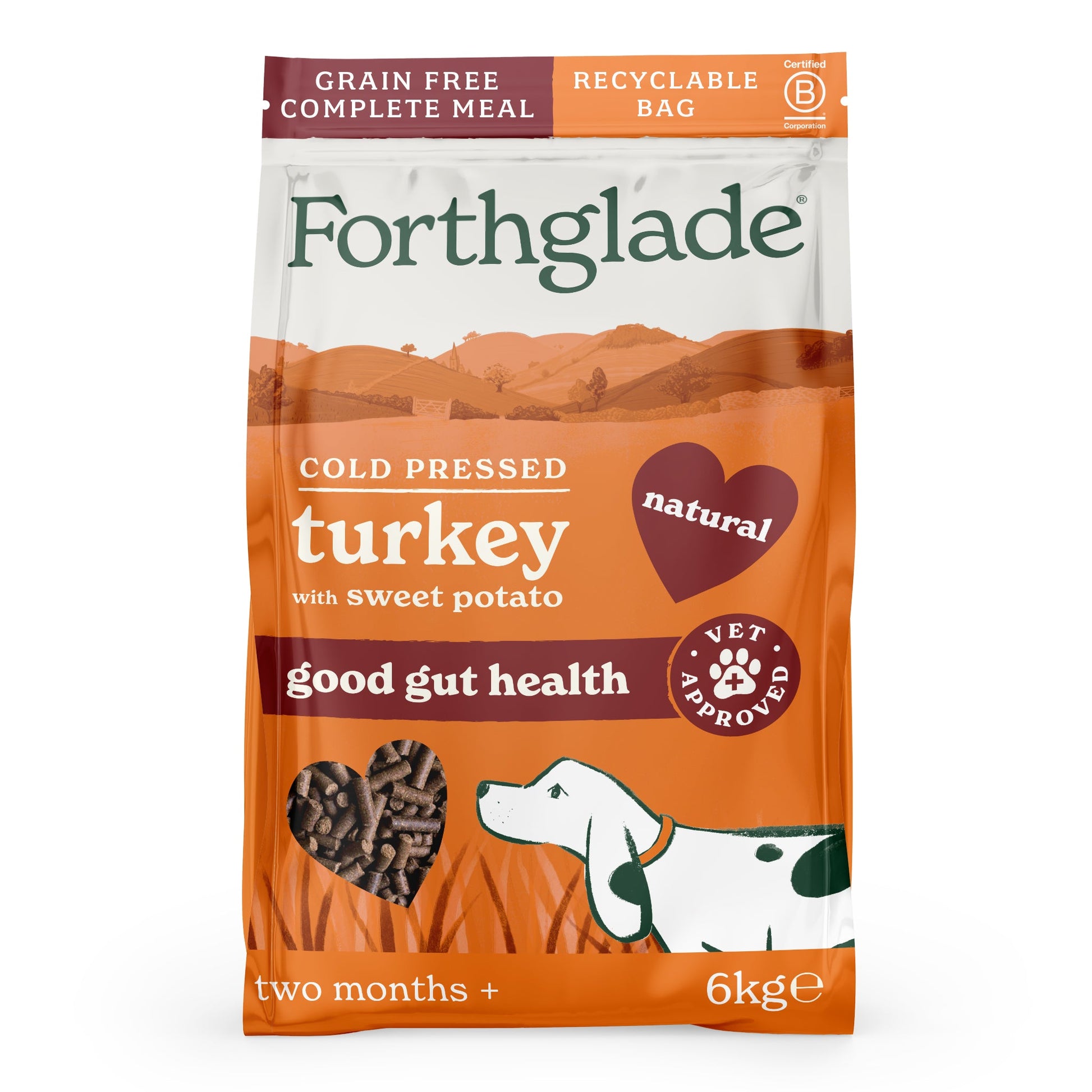 Forthglade Cold Pressed Turkey grain-free dry dog food