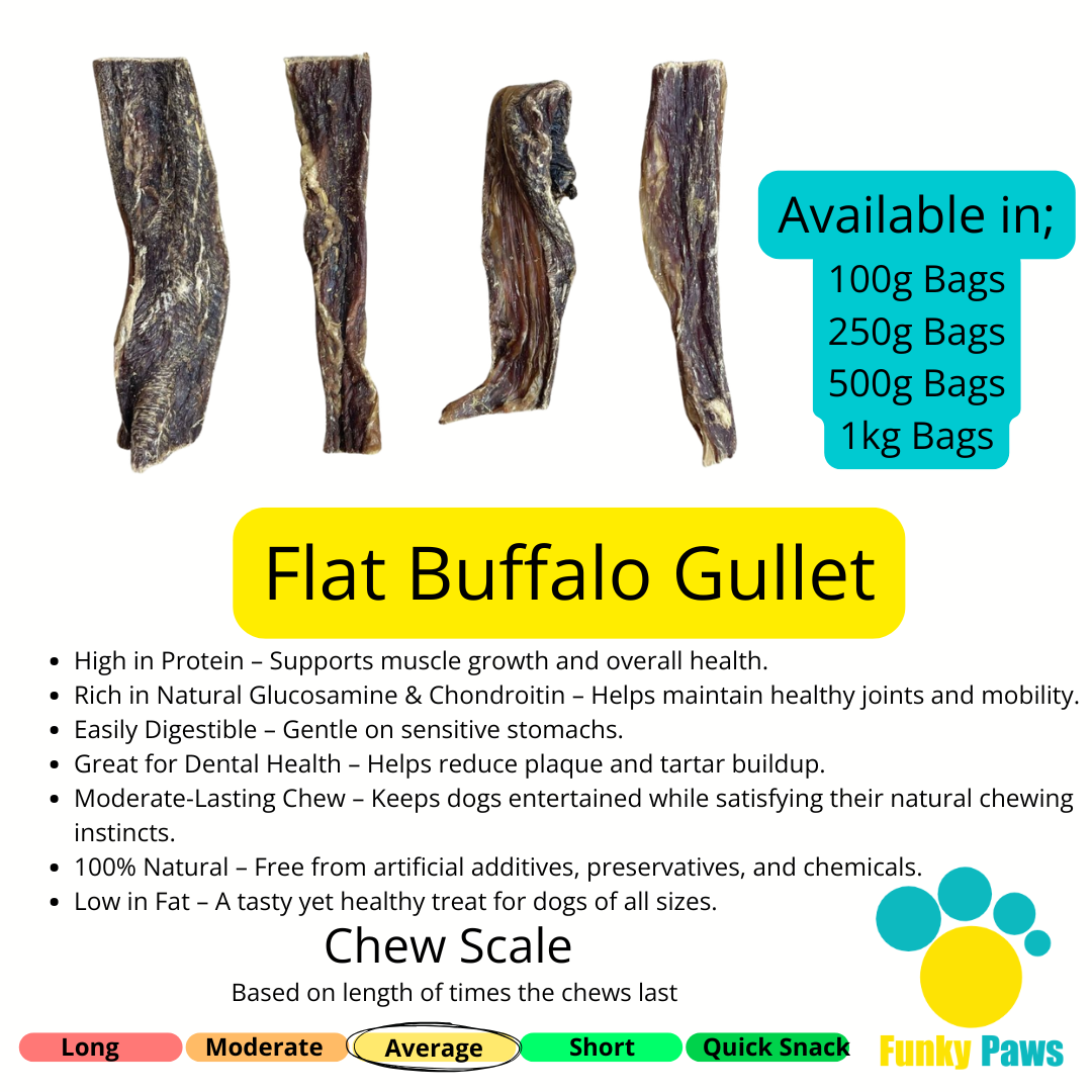 Flat Buffalo Gullet (1kg, 500g, 250g, 100g)