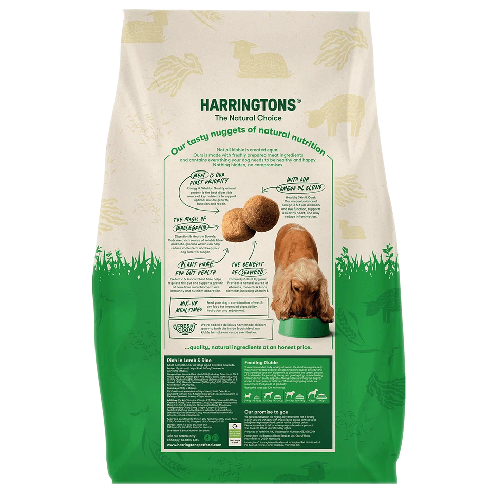 Harringtons Complete Lamb & Rice Dry Dog Food