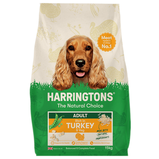 Harringtons Complete Rich in Turkey & Veg dry dog food - front of pack