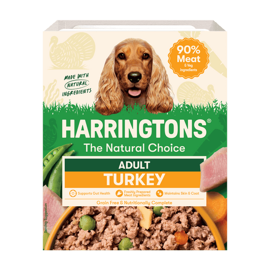 Harringtons grain-free Turkey with Potato & Vegetables wet dog food tray