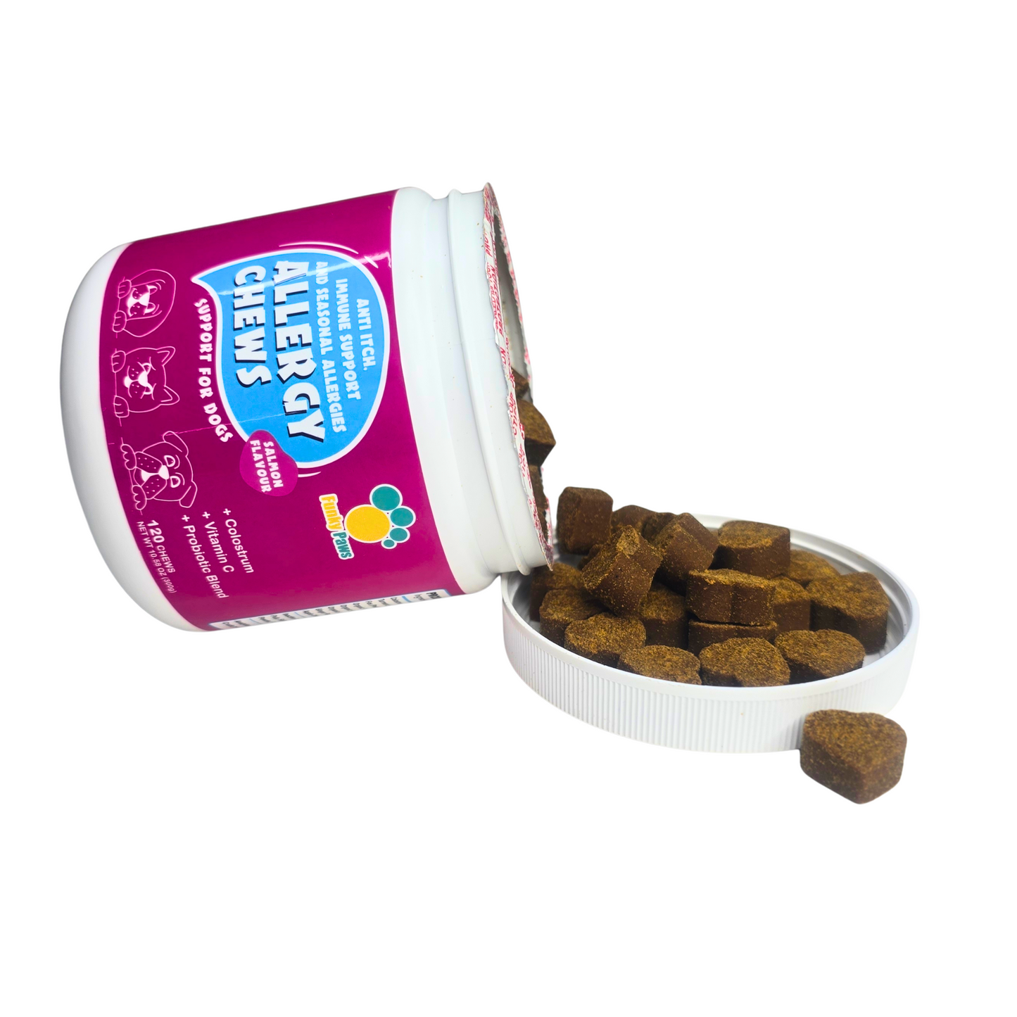Allergy Chews for Dogs | Anti Itch, Immune Support & Seasonal Allergy Supplement | Funky Paws Co