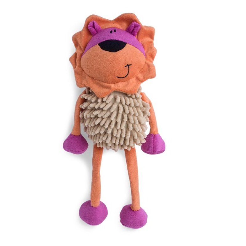 Petface Buddies Lionel Lion Plush Dog Toy - lifestyle shot | Funky Paws Co