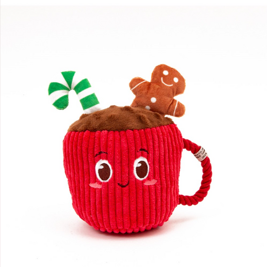 Christmas Hot Chocolate 15cm with Rope Handle