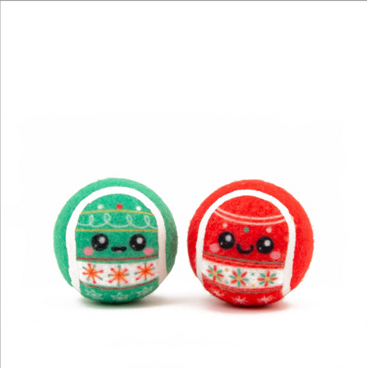 Christmas Tree Bauble Tennis Ball 2 pack