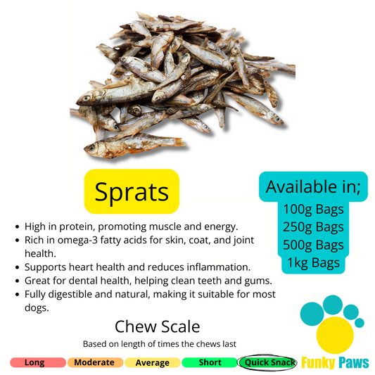 Sprats (1kg, 500g, 250g, 100g)