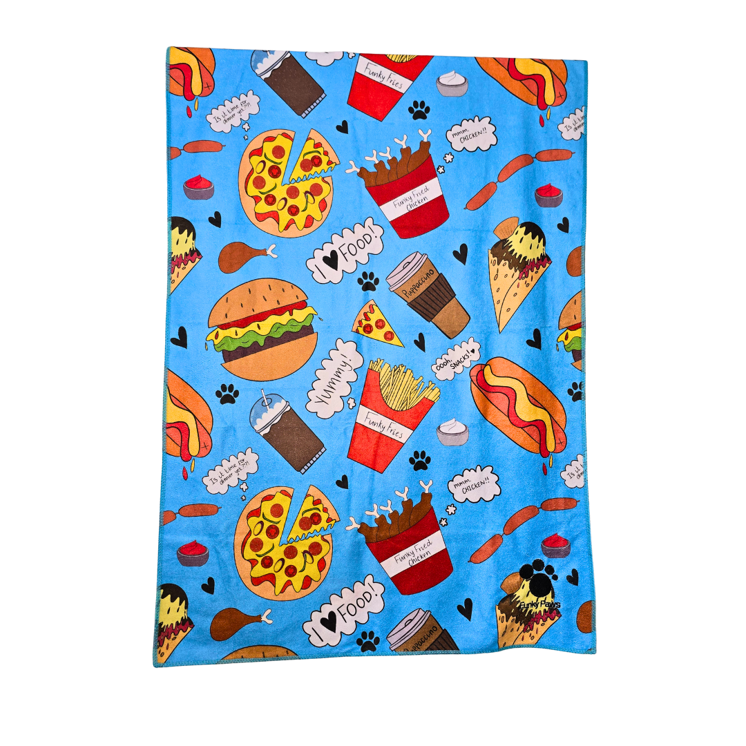 Dog Towel - Funky Foodie