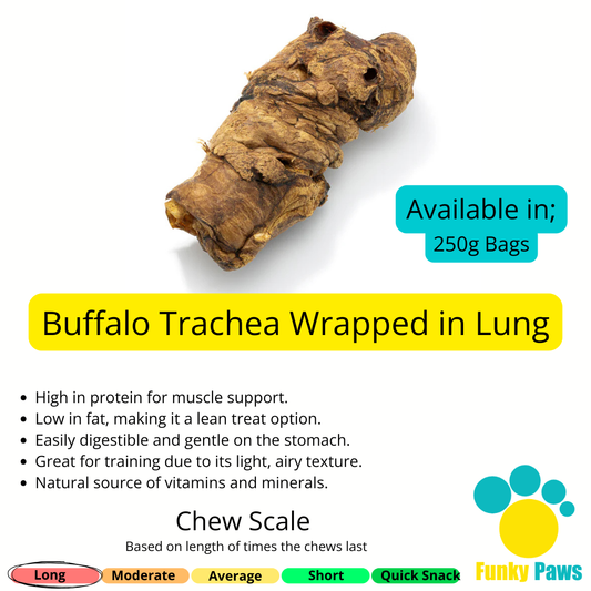 Buffalo Trachea Wrapped in Lung 250g