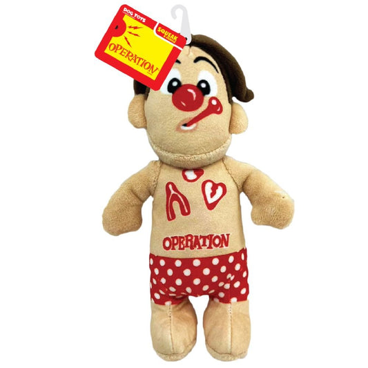 Hasbro Dog Toys Operation Squeak and Crinkle Cavity Sam 10in