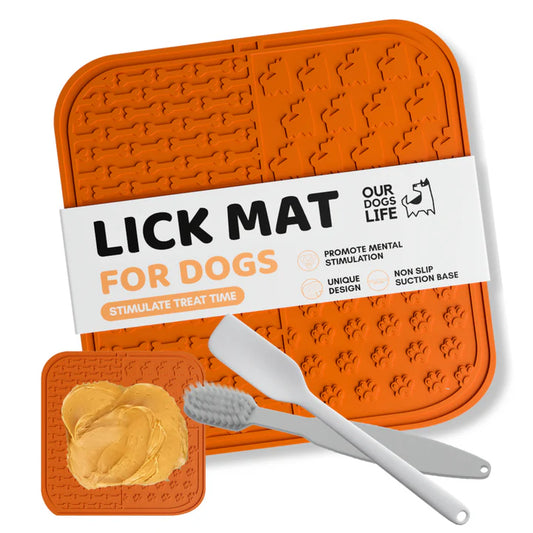 Dogs Life Lick Mat, Spreader Tool & Cleaning Brush