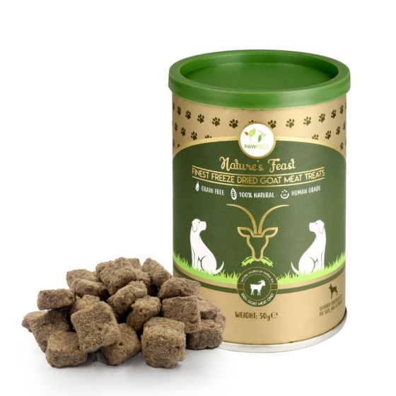 Pawfect Nature's Feast Freeze-Dried Goat Meat Treats for Dogs(50g/1.76oz)