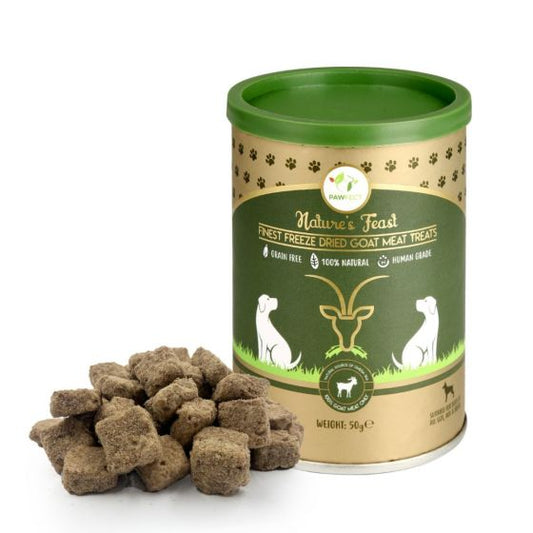 Pawfect Nature's Feast Freeze-Dried Goat Meat Treats for Dogs(50g/1.76oz)